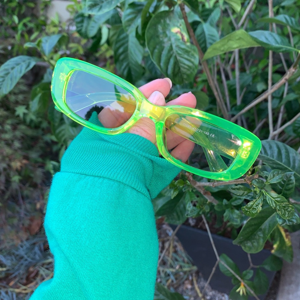 Luminescent Green Sunglasses!!